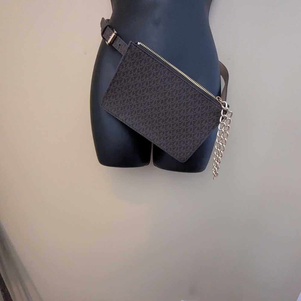 Michael Kors Brown Patterned Women's Belt Bag